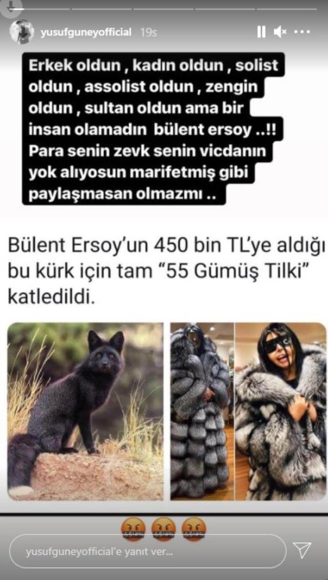 Yusuf Güney Bülent Ersoy Paylaşımı