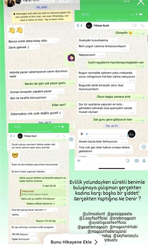 Yılmaz Kunt'un İfşa Olan O Mesajları