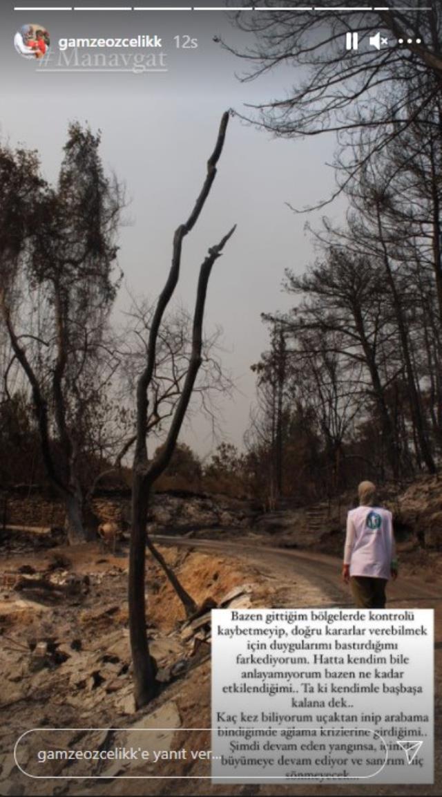 Afet Bölgesinde Olan Gamze Özçelik'ten Duygulandıran Paylaşım!