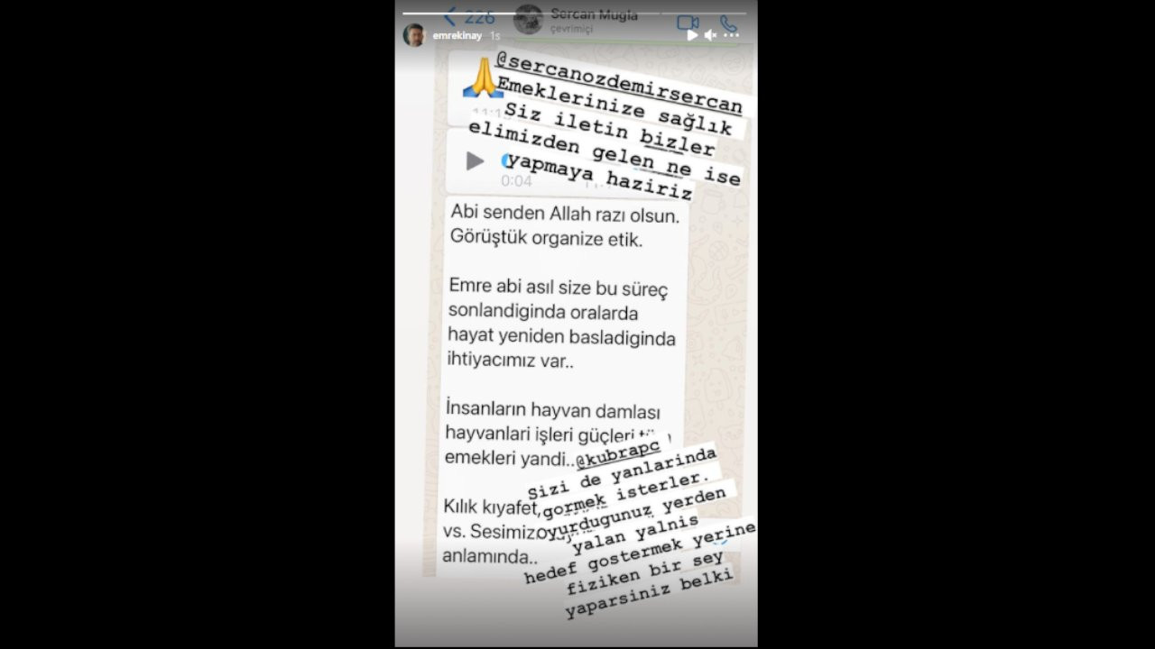 Emre Konay' ın Kübra Par Etiketli O Paylaşımı