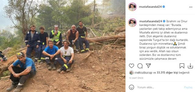 Musfata Sandal İbrahim Çelikkol'un Mesajını Paylaştı