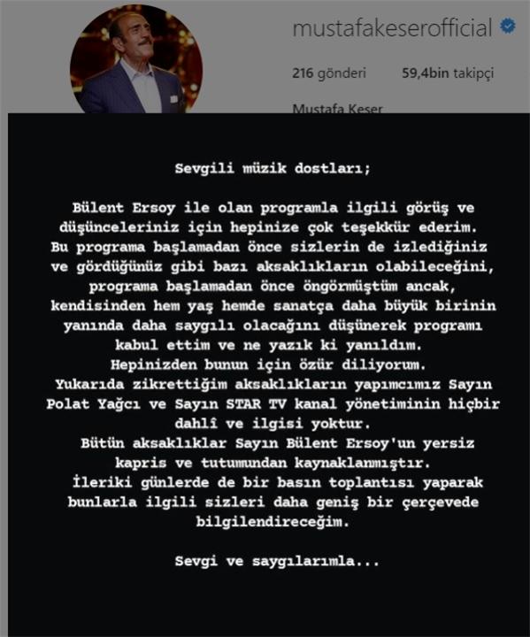 Benzemez Kimse Bize, Mustafa Keser, Bülent Ersoy, 