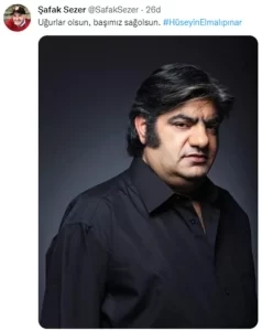Şafak Sezer' in Hüseyin Elmalıpınar Paylaşımı