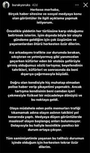 Burak Yörük Özür Paylaşımı