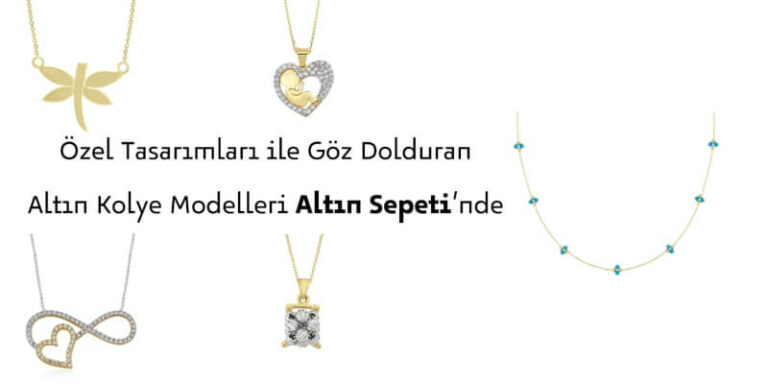 göz dolduran altın kolye modelleri