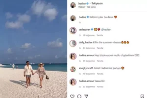 Hadise Mehmet Dinçerler Çiftinin Balayı Görüntüleri