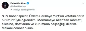 Fahrettin Altun 'dan Taziye Mesajı