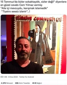 Cem Yılmaz'la ilgili uydurma paylaşımlardan biri