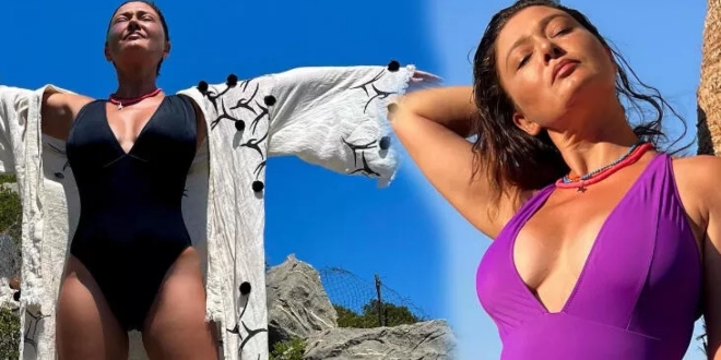 Nurgül Yeşilçay Bikinili Paylaşımlarıyla Sosyal Medyayı Salladı