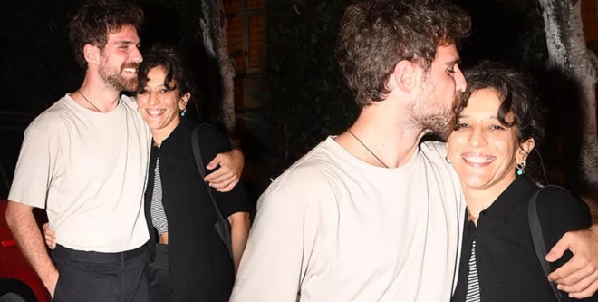 Berker Güven Nihal Yalçın'ı Öpmelere Doyamadı