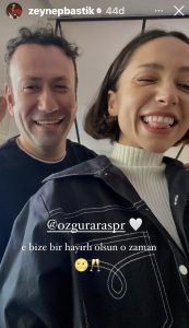 Zeynep Bastık ın Özgür Aras Paylaşımı