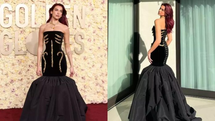 Dua Lipa'nın zor anları: Elbisesi yüzünden oturamadı