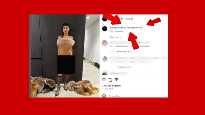 Dünyaca ünlü rapçi Kanye West, yeni karısının müstehcen görüntülerini Instagram hesabından paylaştı.