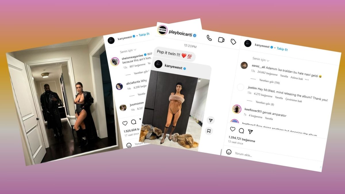 Dünyaca ünlü rapçi Kanye West, yeni karısının müstehcen görüntülerini Instagram hesabından paylaştı. 