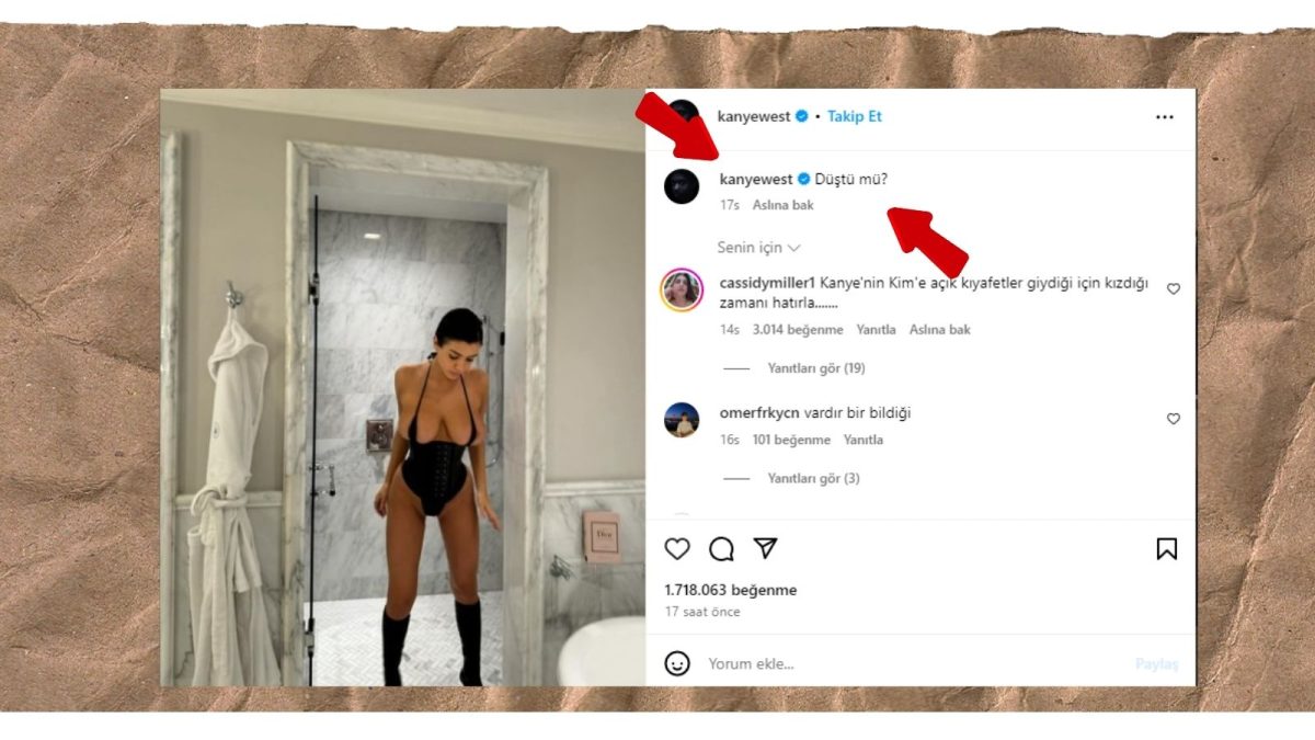 Dünyaca ünlü rapçi Kanye West, yeni karısının müstehcen görüntülerini Instagram hesabından paylaştı. 