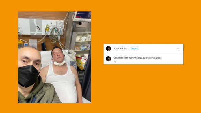Influenza'ya yakalandığı söyleyen oyuncu, bu sebeple hastaneye kaldırıldı. Moralinin yerinde olduğunu paylaşım yaparak açıklıyor.