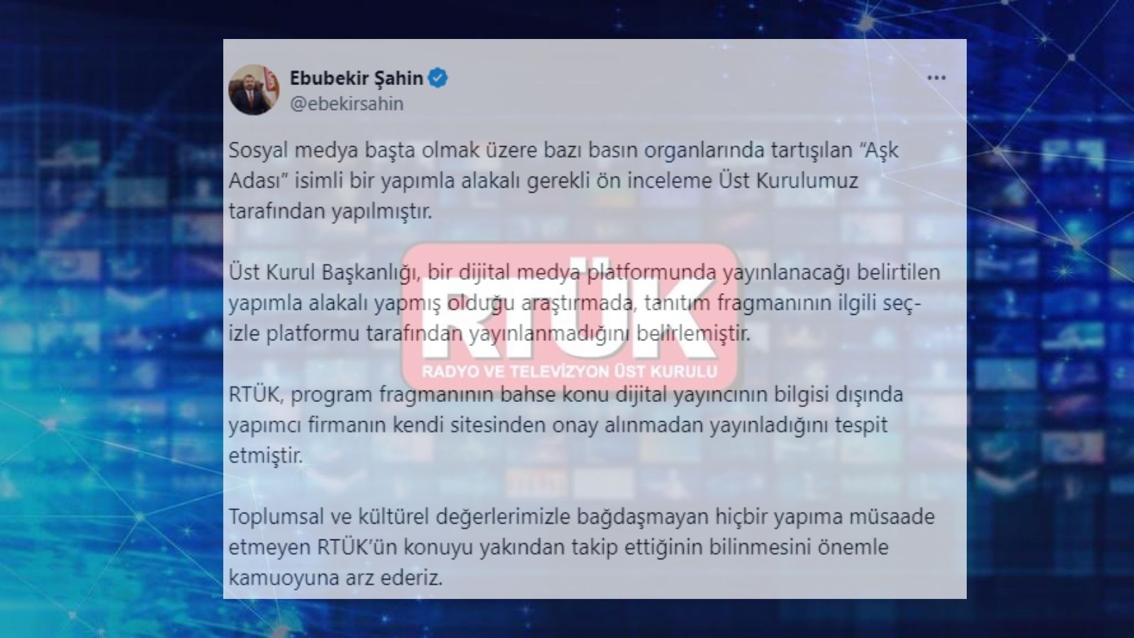 Aşk Adası Yarışmasına RTÜK’ten İnceleme Kararı