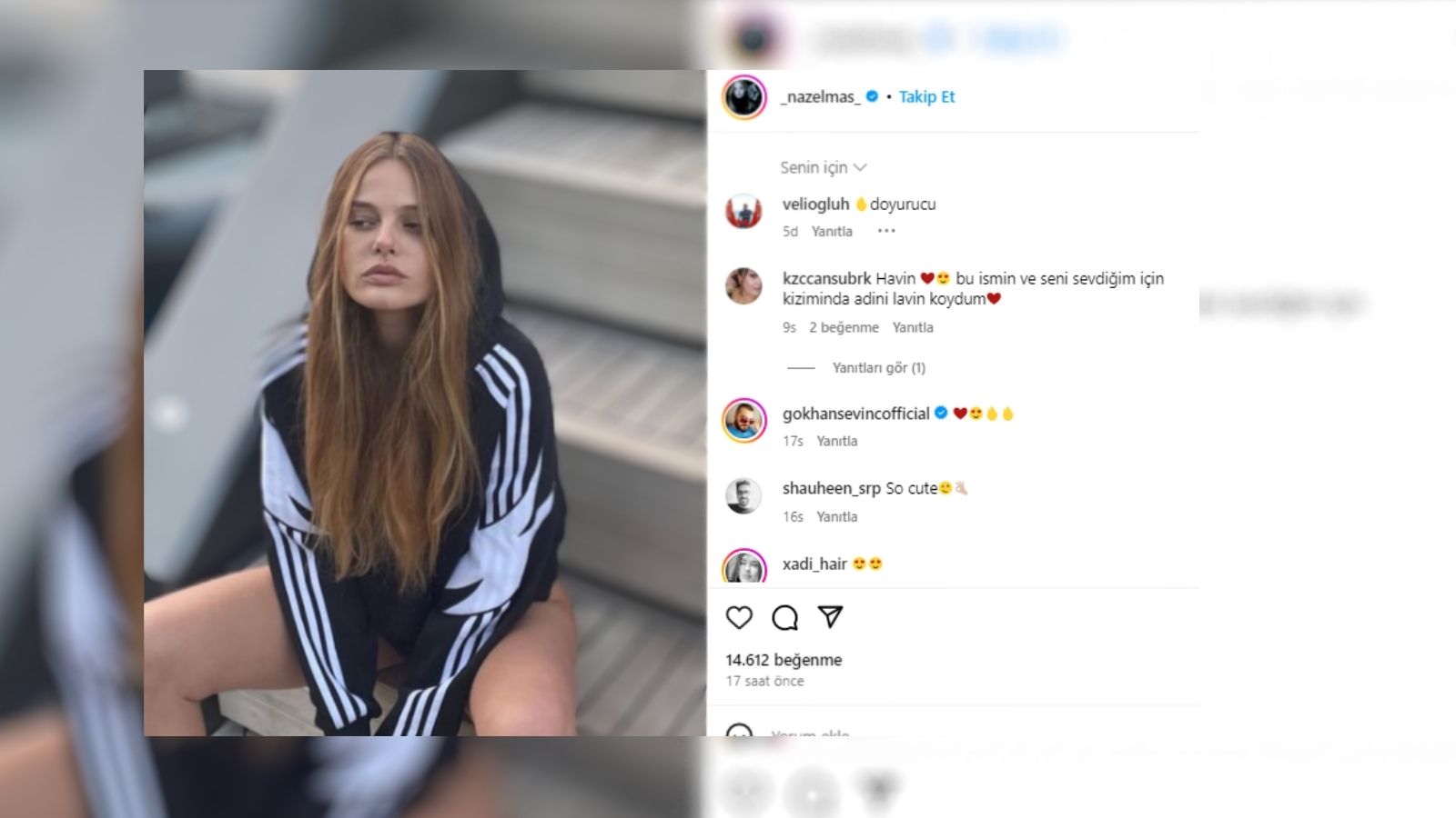 Paylaşımları ve yüzündeki değişimle sık sık gündeme gelen Haziran Gecesi'nin Havin'i Naz Elmas, bu kez tekne tatilinden fotoğraflarını takipçileriyle paylaştı. Oyuncunun giydiği siyah bikini altı ve sweatshirt dikkatleri üzerine çekti.