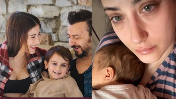 Hazal Kaya, Leyla Süreyya için düzenlenen doğum gününde çektirdiği kareler ile kızının yüzünü de ilk defa göstermiş takipçileriyle paylaşmış oldu.