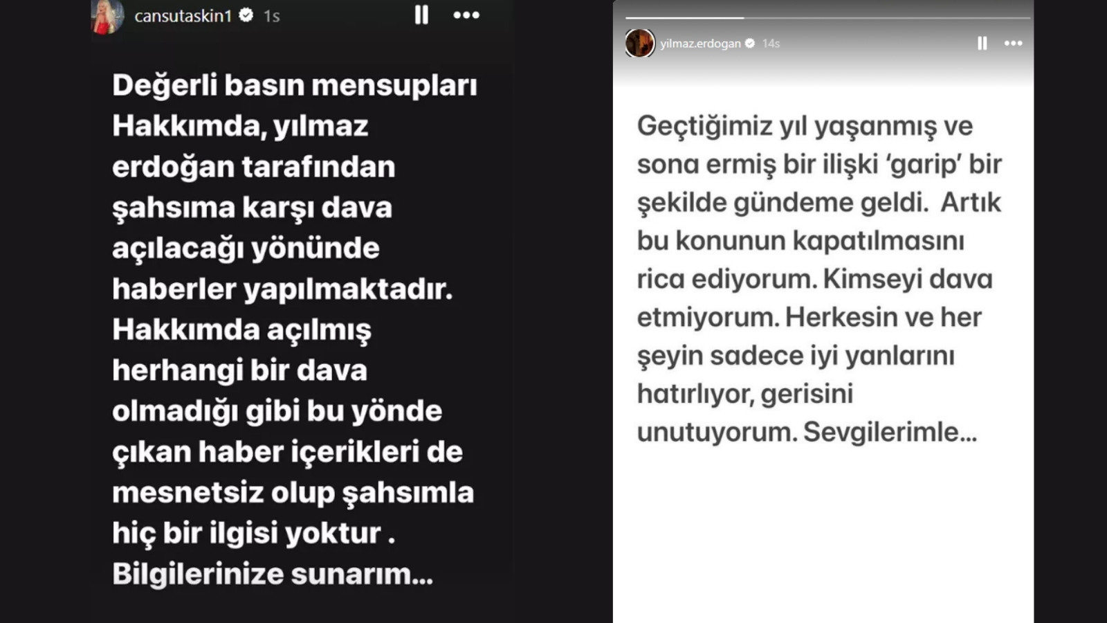 Yılmaz Erdoğan Dava İddialarına Cansu Taşkın'dan Açıklama Geldi