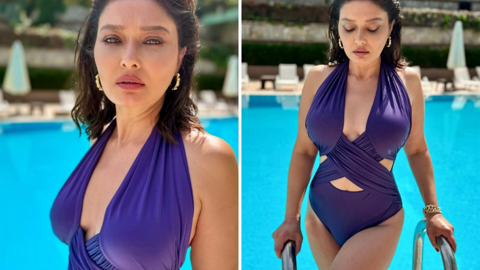 Nurgül Yeşilçay’dan Mor Mayosuyla Sezonu Açtı