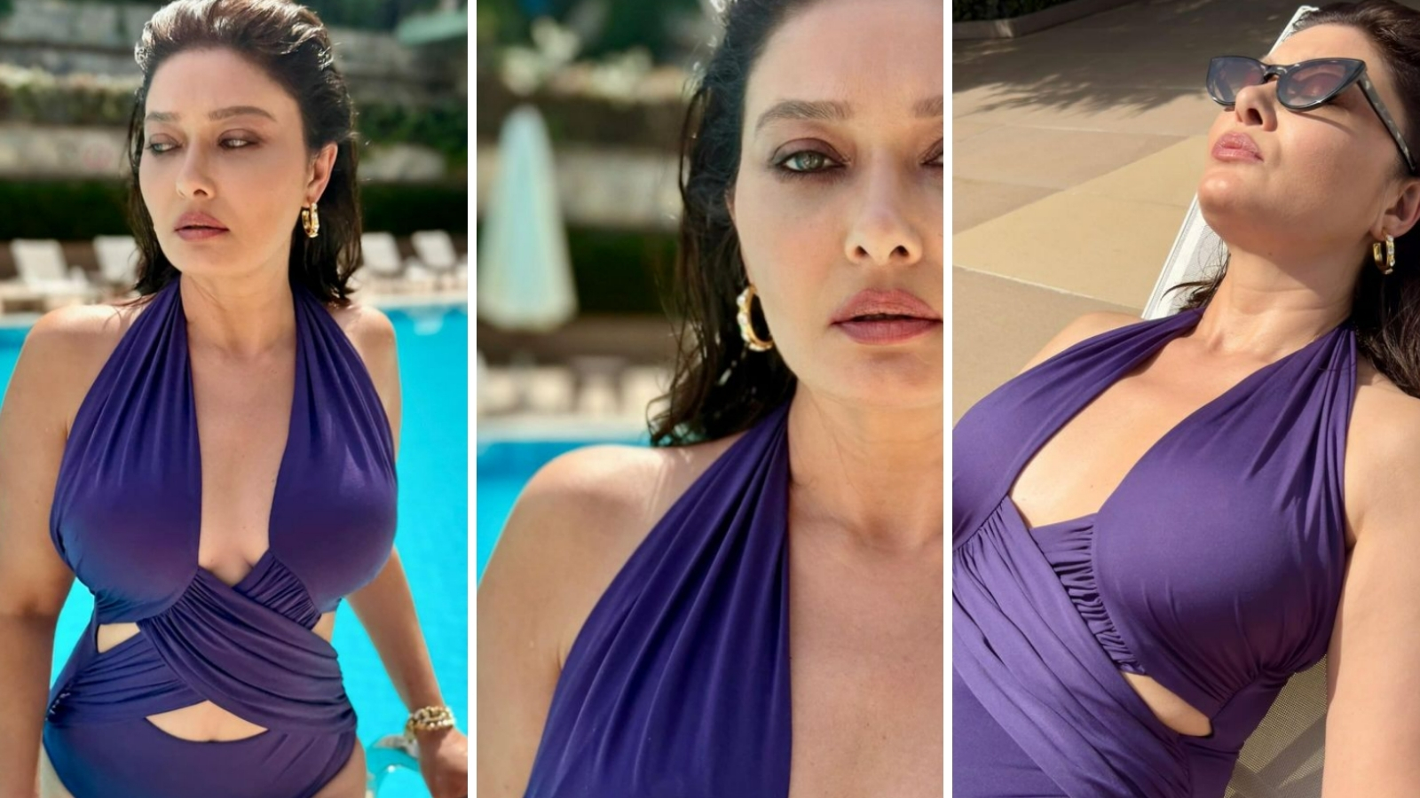 Nurgül Yeşilçay’dan Mor Mayosuyla Sezonu Açtı