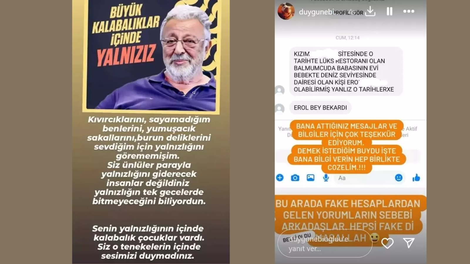 Duygu Nebioğlu'nun Metin Akpınar'a Sitemi Bitmiyor