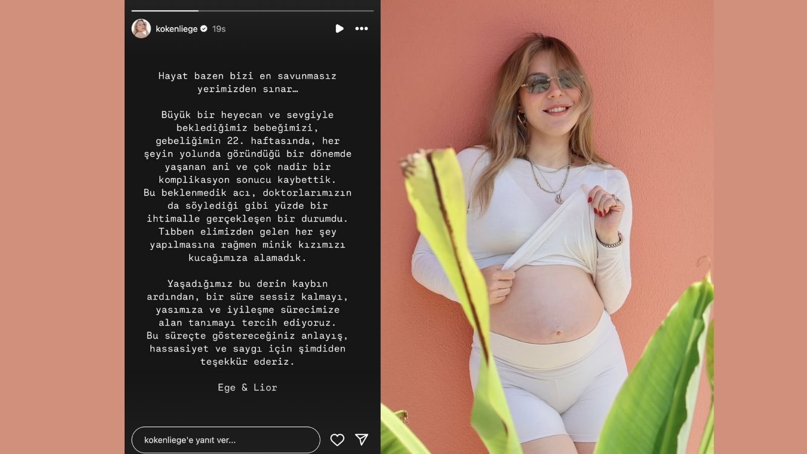 Ege Kökenli Bebeğini Kaybetti