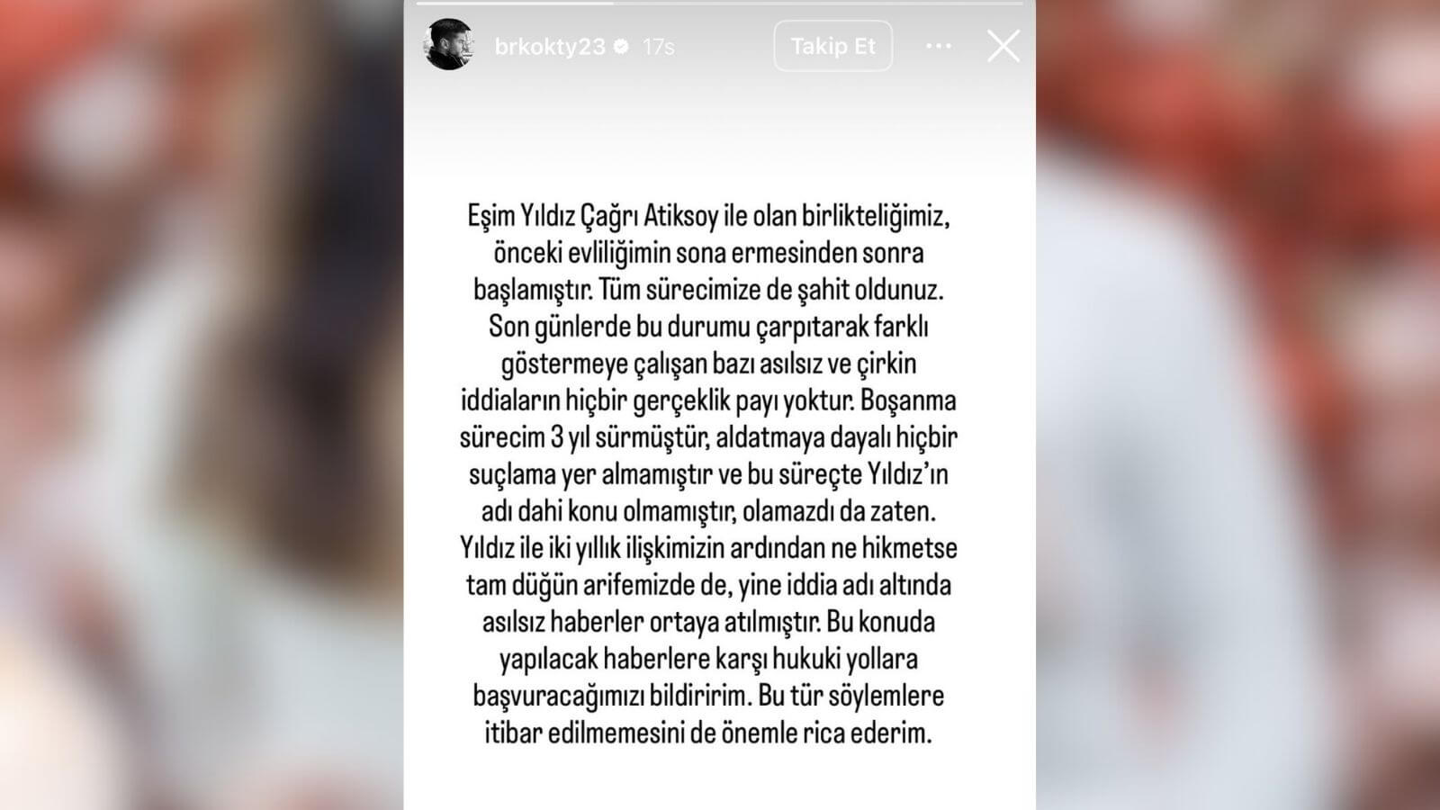 Asılsız İddialara Hukuki Uyarı: Berk Oktay Sosyal Medyadan Yanıt Verdi