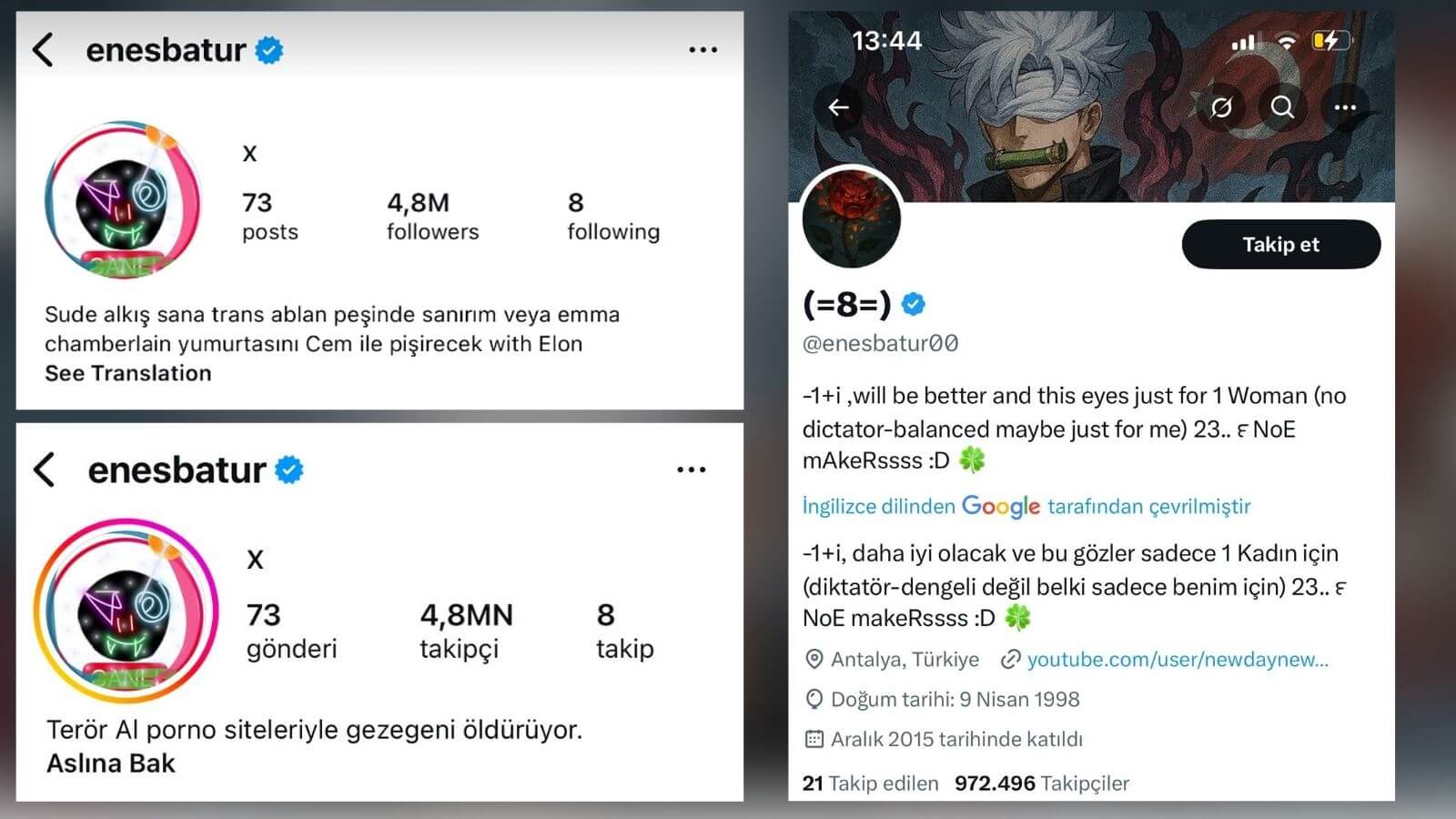 Başak Karahan ve Halil Ünlü’nün Evliliği, Enes Batur’un Paylaşımlarıyla Tartışma Yarattı