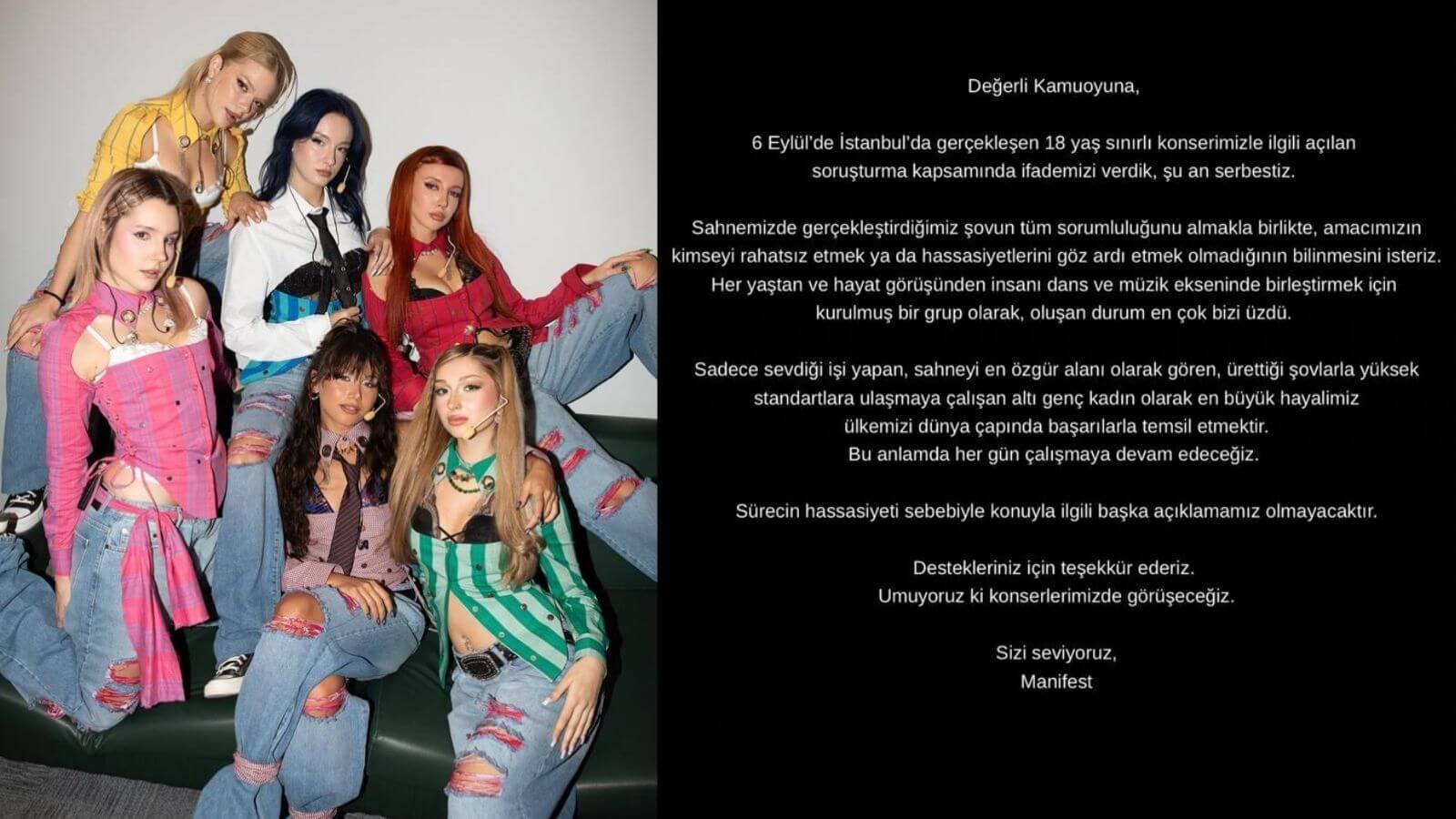 Manifest, Destekçilere Teşekkür Etti