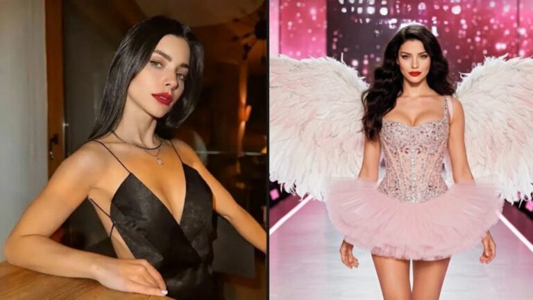 Merve Boluğur Kendini Victoria’s Secret Mankenine Dönüştürdü