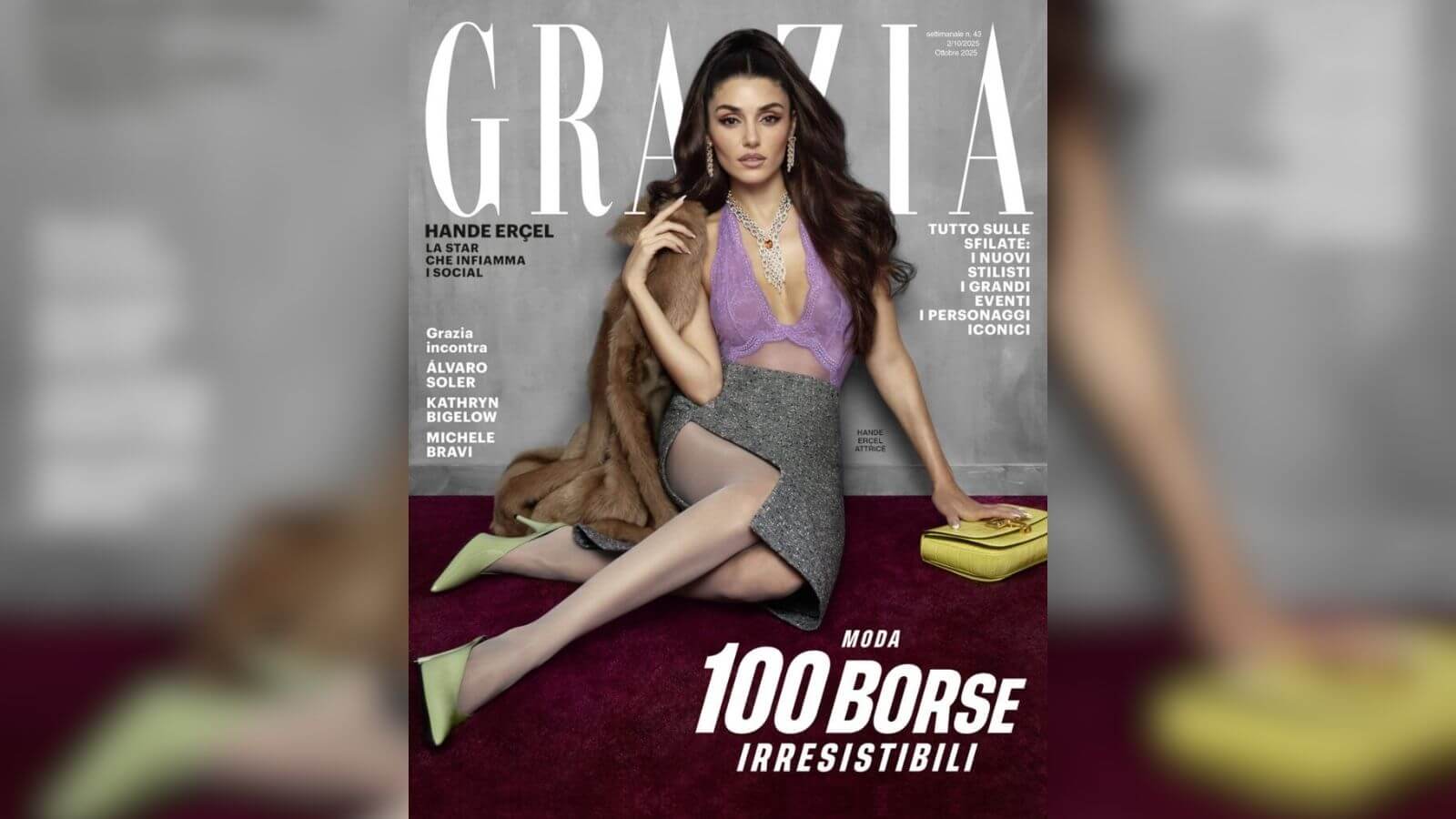 Grazia İtalya Hande Erçel Kapak Pozu