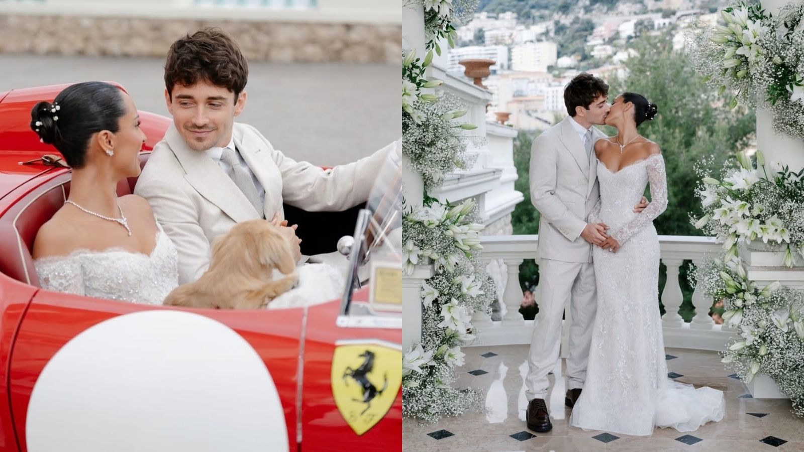 Charles Leclerc ve Alexandra Saint Mleux'den Ferrari Temalı Masalsı Düğün - Magazin Haberleri