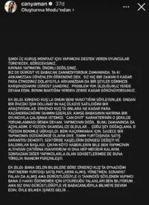 Can Yaman'dan Barış Kılıç'a Gönderme