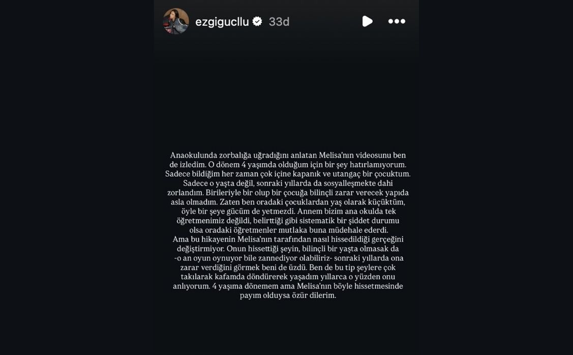 Ezgi Güçlü İnstagram Açıklaması - Magazin Haberleri