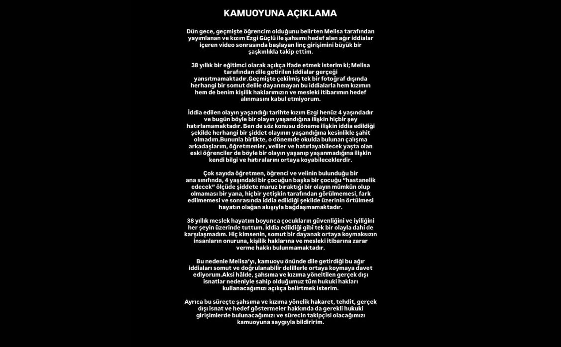 Ezgi Güçlü Annesinin Açıklaması - Magazin Haberleri
