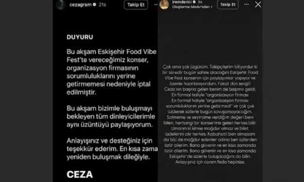 Ceza ve İrem Derici VibeFest Açıklaması