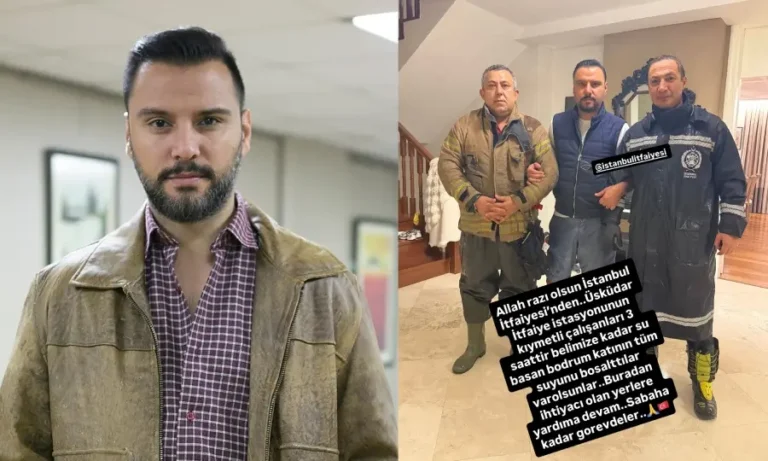 Alişan’dan İtfaiye Ekibine Teşekkür