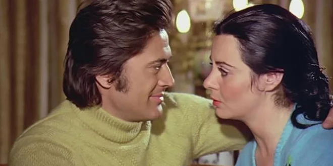 Cüneyt Arkın ve Fatma Girik bir film sahnesinde