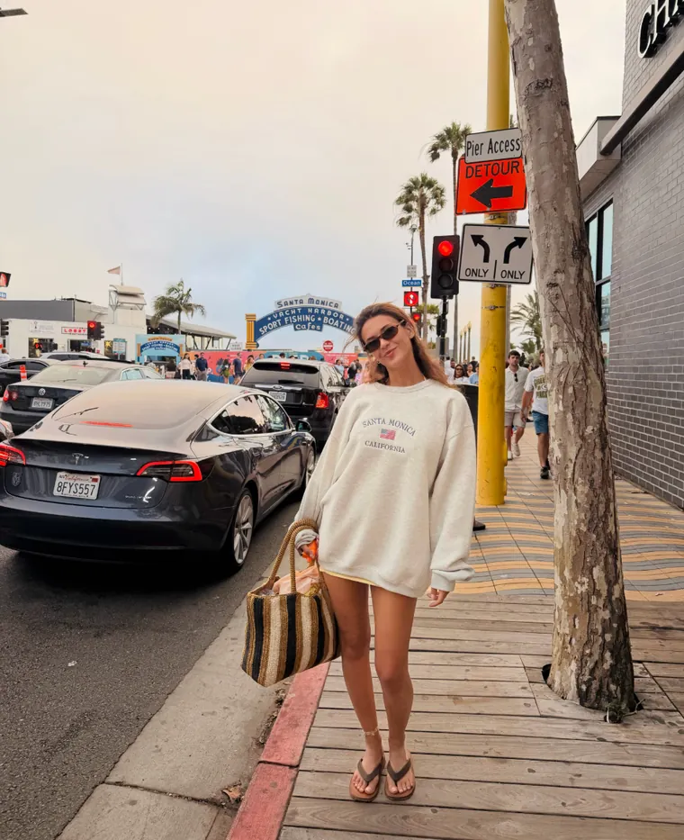 Devrim Özkan Santa Monica iskelesinde