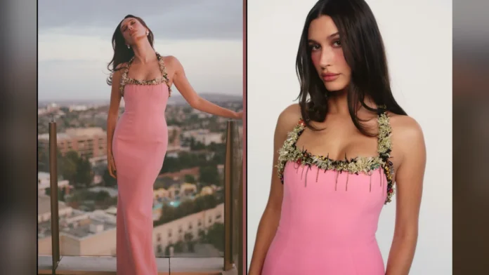 Hailey Bieber Academy Museum Gala için pembe Chanel elbisesiyle
