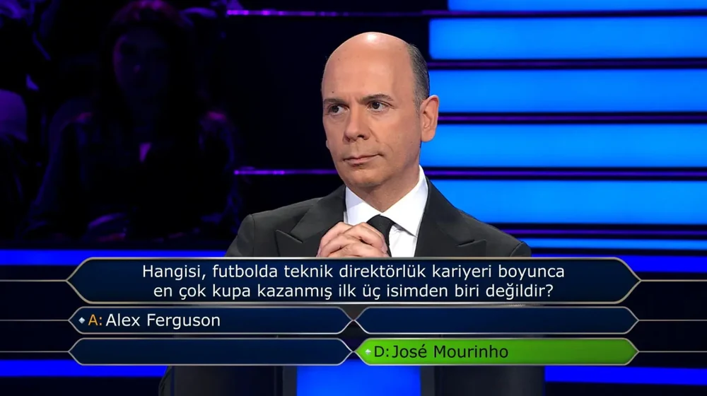 Kim Milyoner Olmak İster 300 bin TL değerindeki futbol sorusu